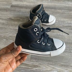 Converse all star high top infant toddler sneaker shoe black size 7